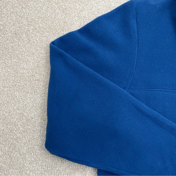 Columbia PFG Shirt Medium Blue Half Snap Fleece Pullover Fishing Outdoor Men - Picture 2 of 15